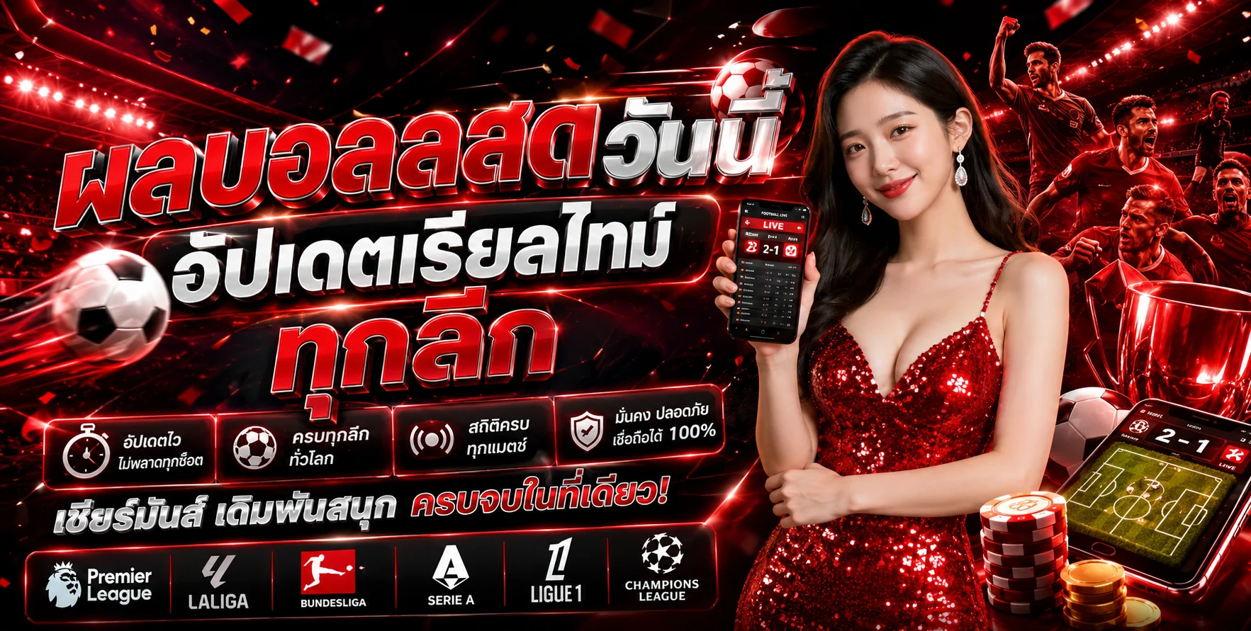 ผลบอลสด KOTRFUN77 อัปเดตสกอร์เรียลไทม์ทุกลีก